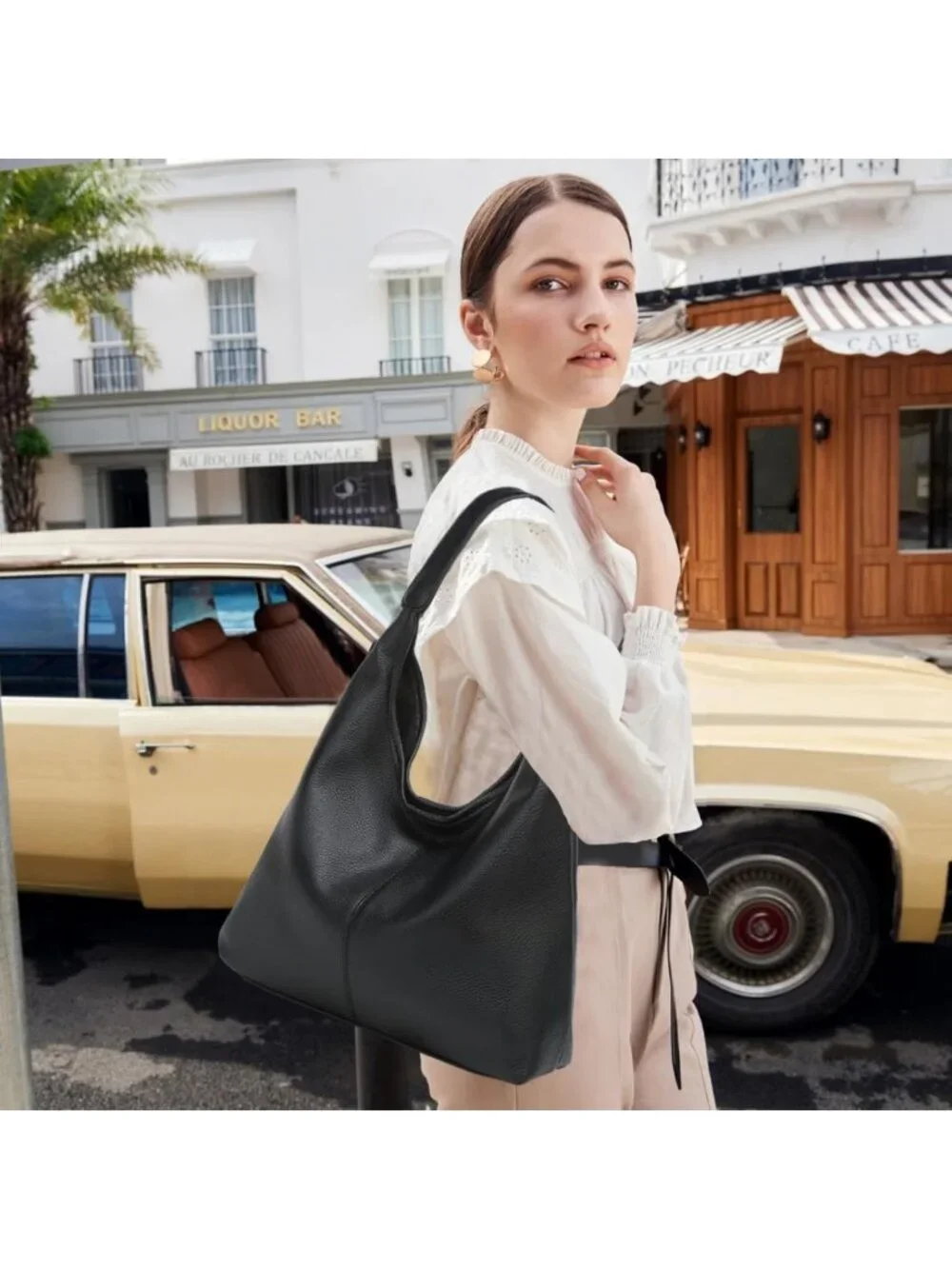Soft Slouchy Hobo Bag for Women | Casual PU Leather Tote Purse for Work & Travel